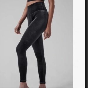 Athleta elevated velvet ultra high rise velour tight